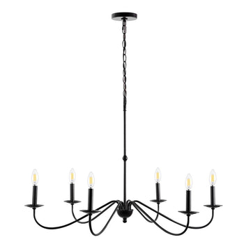 Wicklow 34.75" Bohemian Farmhouse Iron LED Chandelier